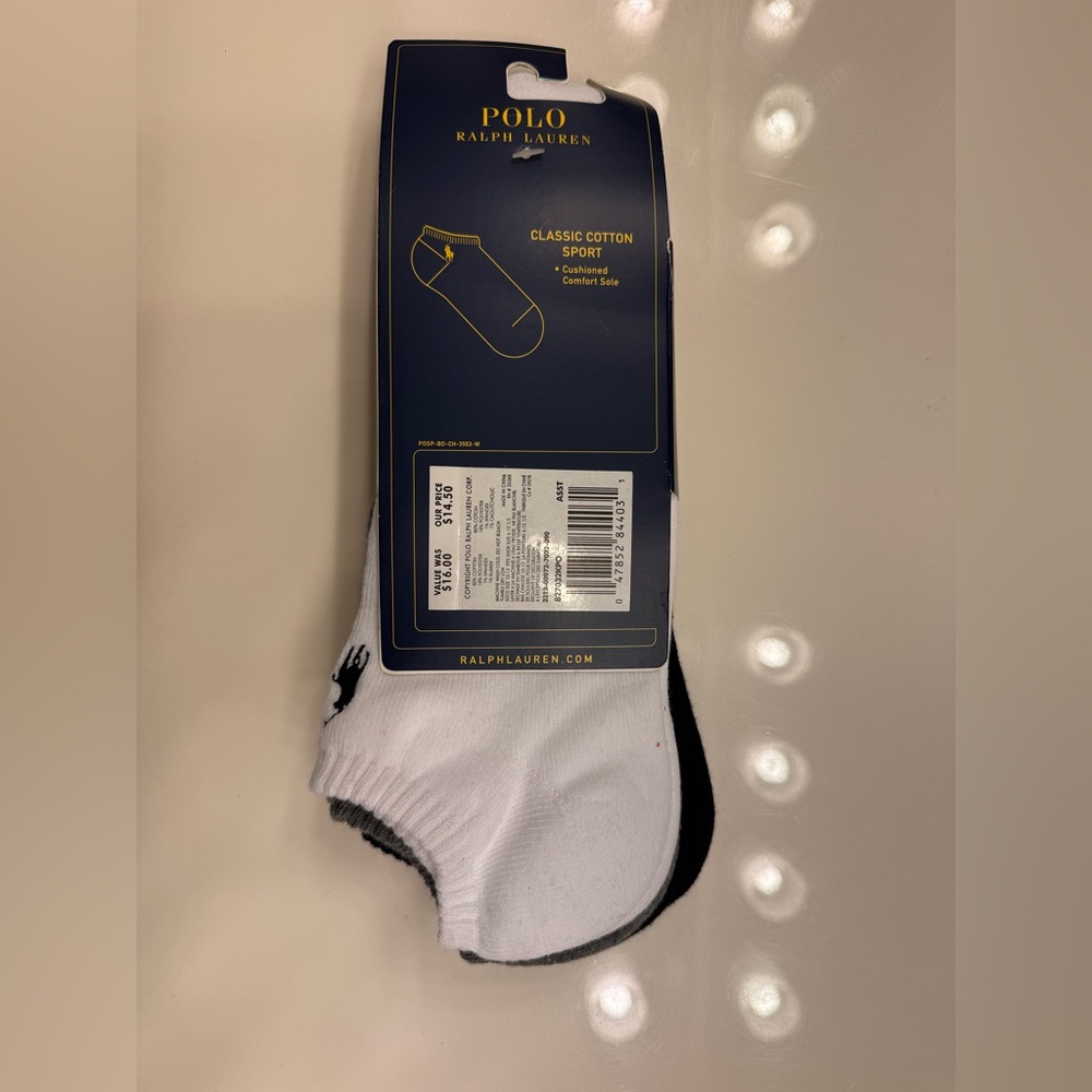 Polo by Ralph Lauren Men's socks. - Picture 2 of 3
